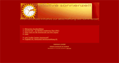 Desktop Screenshot of initiative-sonnenzeit.de