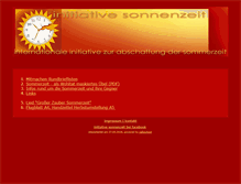 Tablet Screenshot of initiative-sonnenzeit.de